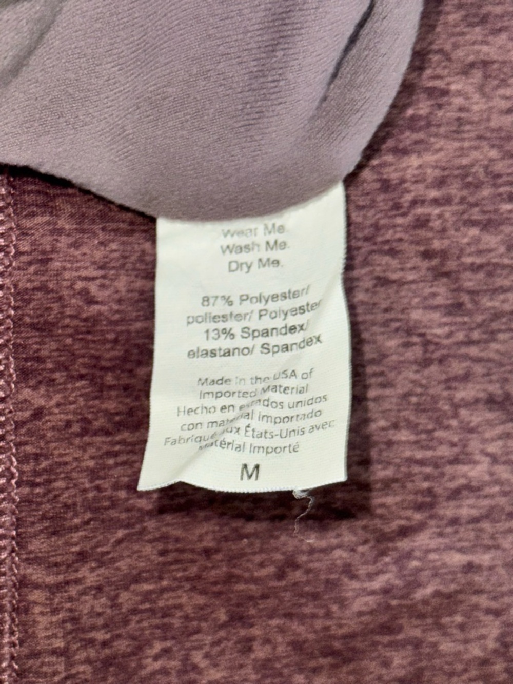 Beyond Yoga space dye Mauve athletic leggings EUC - Picture 4 of 5